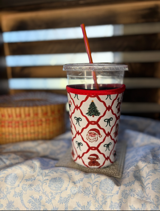 Vintage Christmas Drink Sleeve