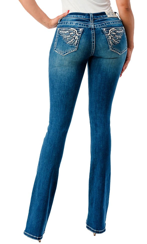 Mid Rise Bootcut Jeans